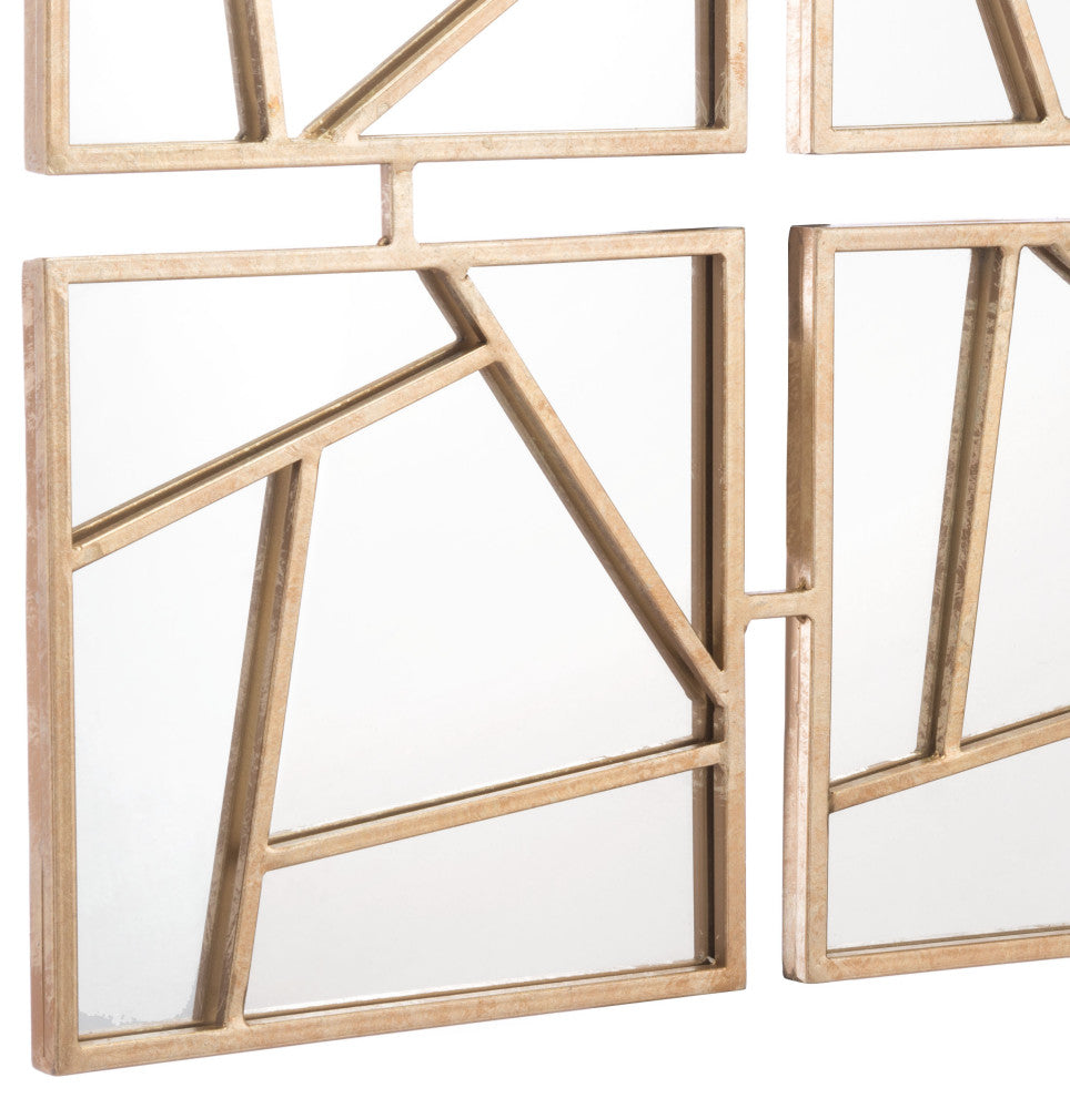 Four Faces Mirror Gold