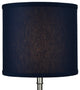 Fenchel Shades 10"x10"x9" Spider Attachment Drum Lamp Shade, Linen Navy