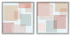 Geometric Square Shape College Industrial Stripe Patterned Abstraction,12 x 12