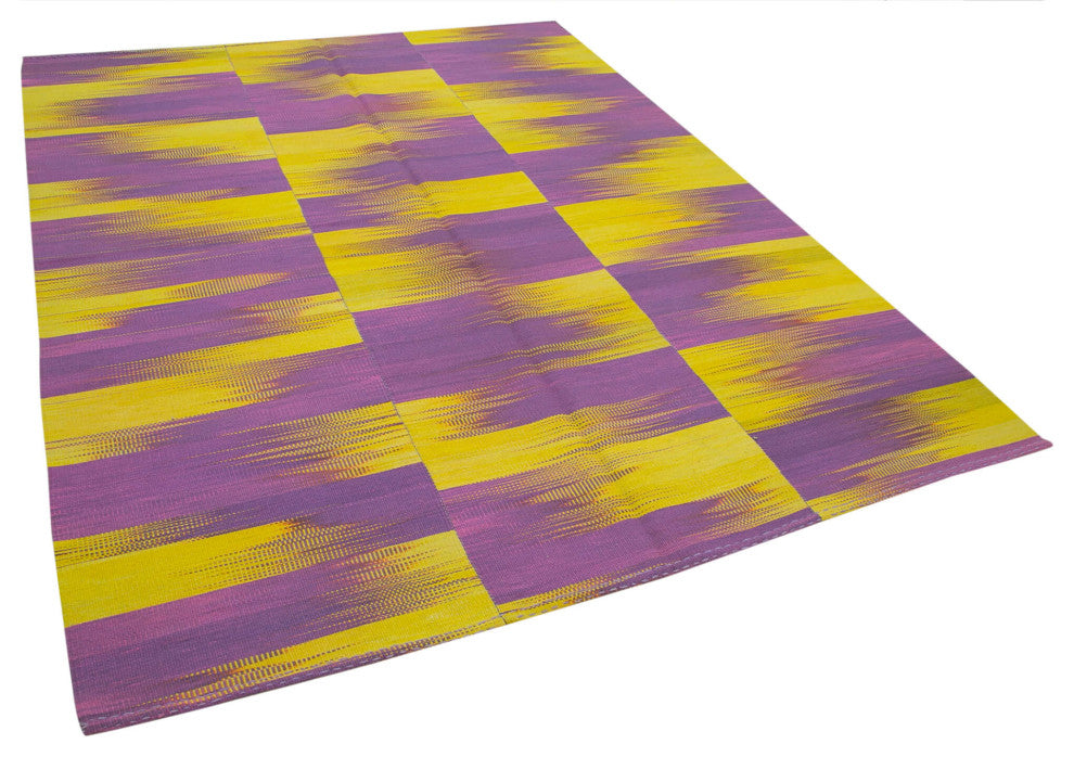 Rug N Carpet - Handmade Turkish 6' 11'' x 9' 1'' Unique Wool Kilim Rug