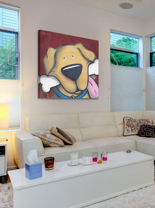 Marmont Hill,"Bonehead Shepherd" by Mike Taylor Painting Wrapped Canvas, 48x48