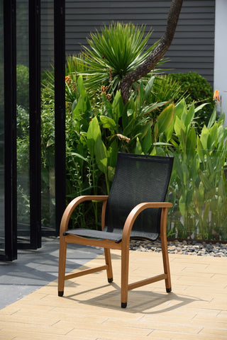 Amazonia Jamaica Rectangular 5-Piece Teak Finish Patio Dining Set