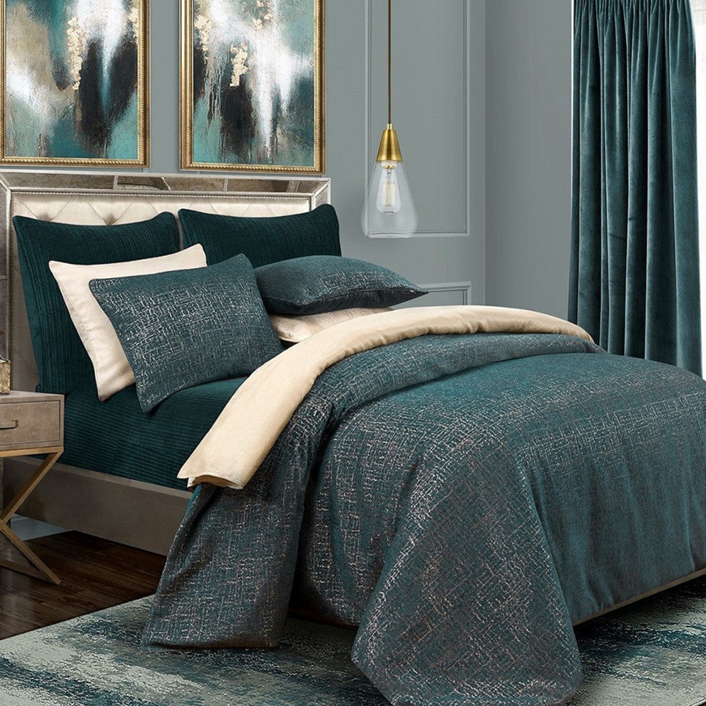 3 Piece Hayworth Comforter Set, Queen