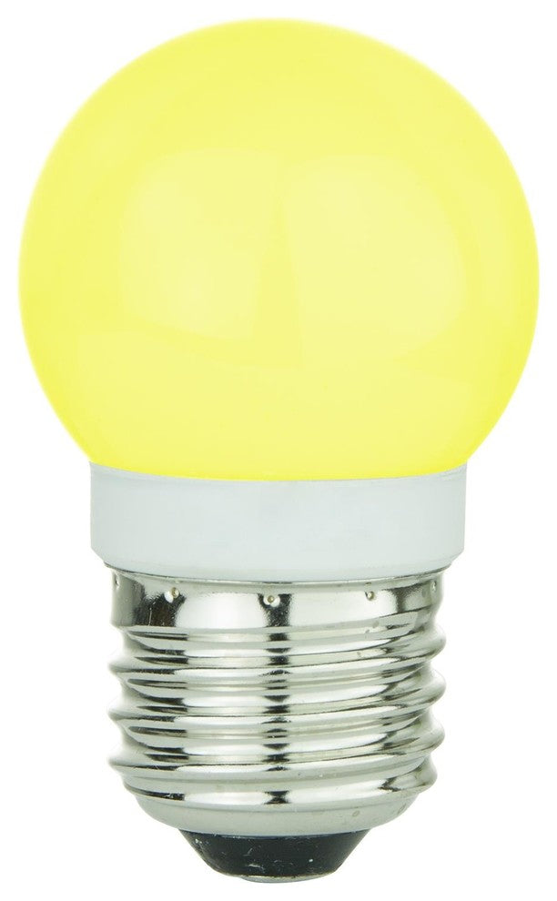 Sunlite G13 Globe, Medium Base Light Bulb, Yellow