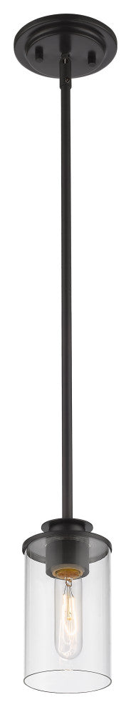 Zlite 462MP-BRZ 1-Light Mini Pendant, Clear