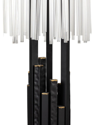 Matrix 3-Lt Table Lamp - Matte Black/French Gold