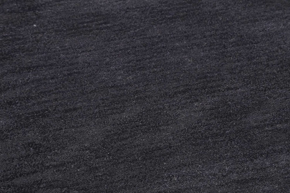 Oushak Oriental Area Rug Hand Tufted Solid, Charcoal, 8x10'