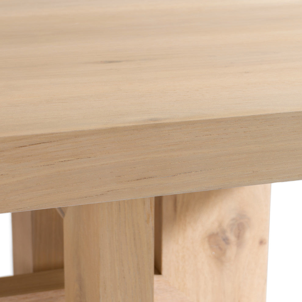 Modrest Mineloa Modern Natural White Oak Dining Table