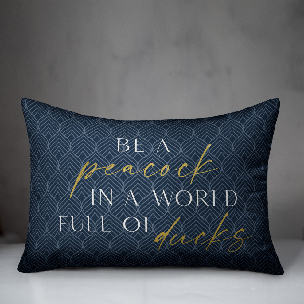 Geo Leaf Pattern 10 14x20 Spun Poly Pillow