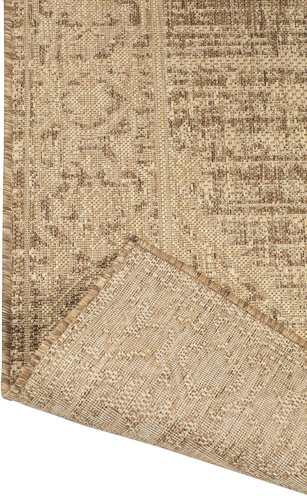 Outdoor Persian Accent Rug - Bacteria Resistant Rug, Neutral, 5'3"x7'6"