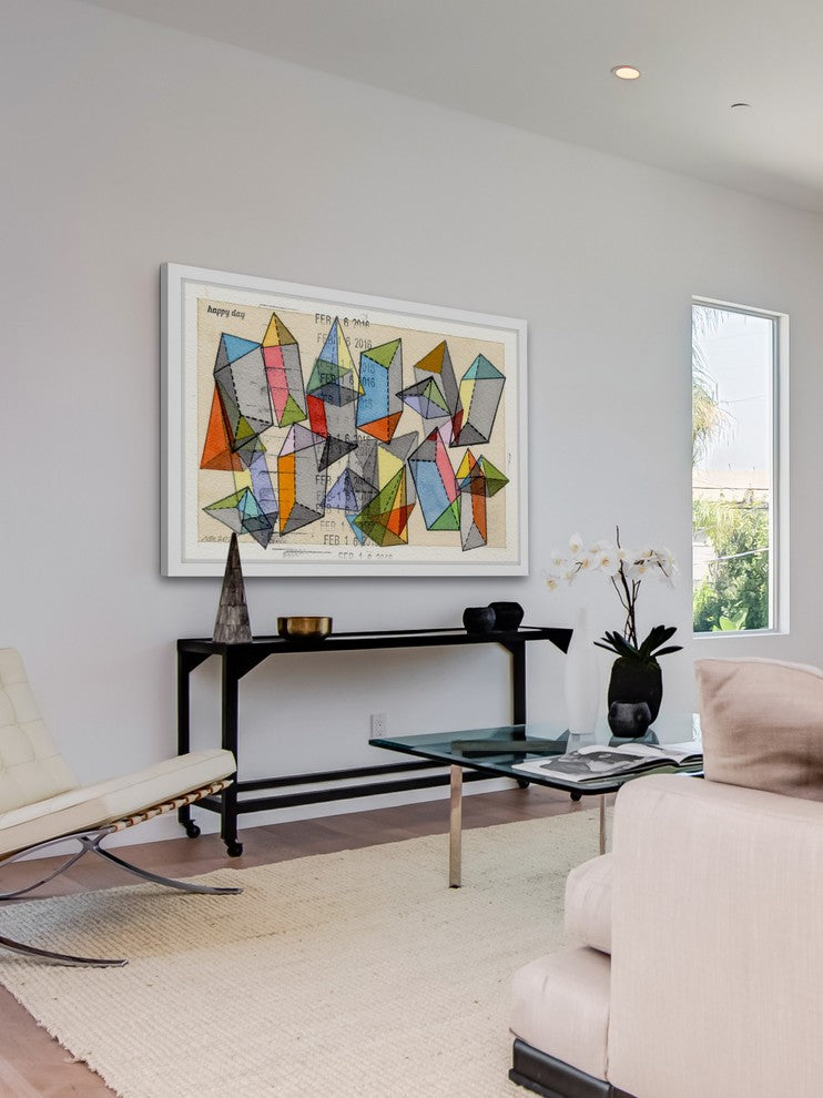 Marmont Hill, "Happy Day" by Nikki Galapon Framed Painting Print, 36x24