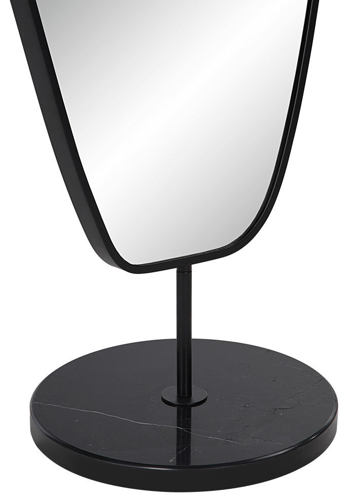 Arlon 70" Tall Irregular Mirror, Matte Black