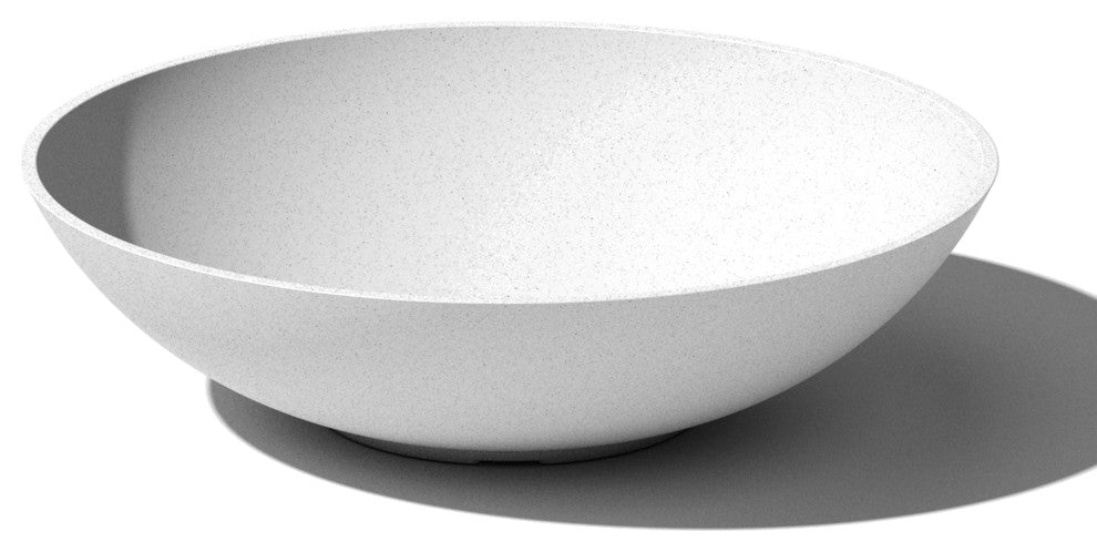 Lane Round Planter Bowl, White, 24'', 1 Pack