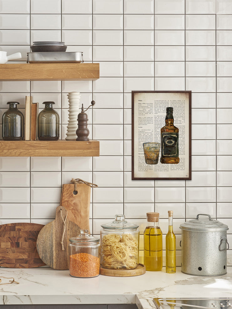 "Whisky History" Framed Painting Print, 24"x36"