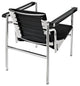 Modern Contemporary Living Room Leather Lounge Chair Black and White