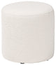 Joann Ivory Boucle Ottoman