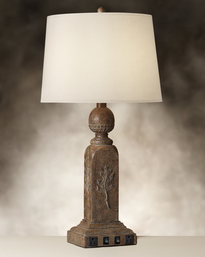 Twin-Light Double Nightstand Lamp, Single