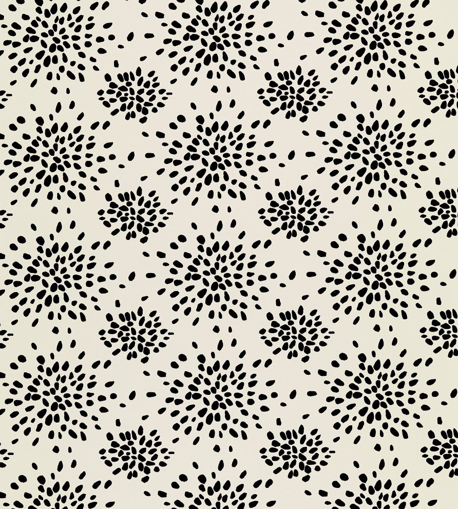 Fireworks, Black On Off-White