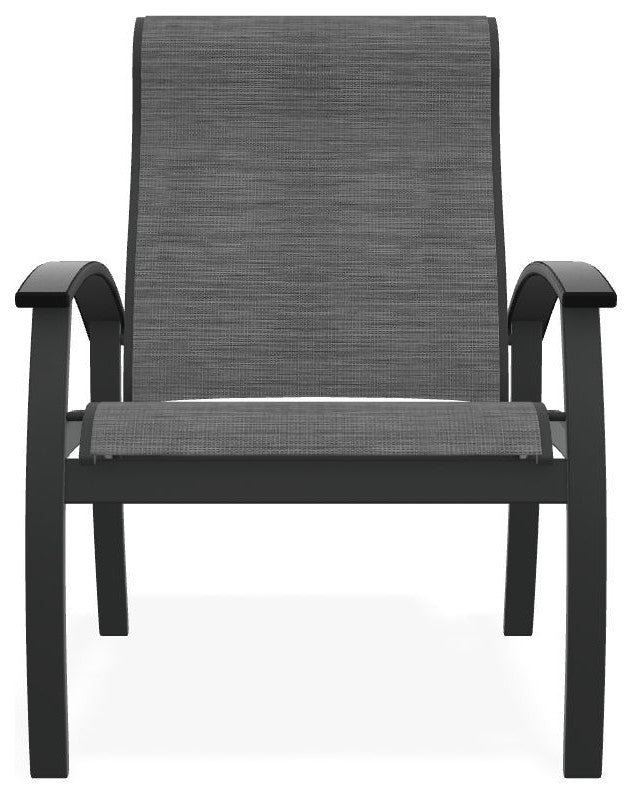 Belle Isle Sling Adjustable Outdoor Dining Chair, Collect Charcoal/Graphite