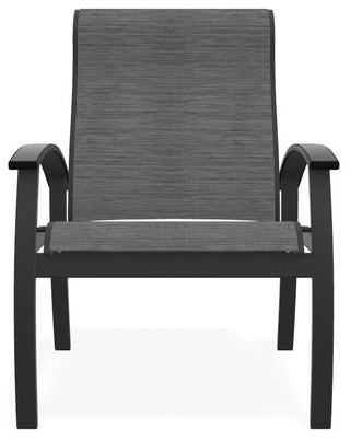 Belle Isle Sling Adjustable Outdoor Dining Chair, Collect Charcoal/Graphite