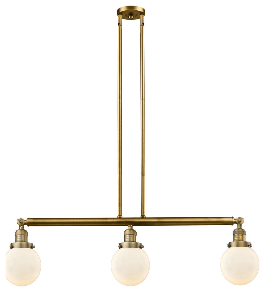 Innovations 213-Bb-S-G201-6-Led 3 Light Dimmable Led 38" Island Light