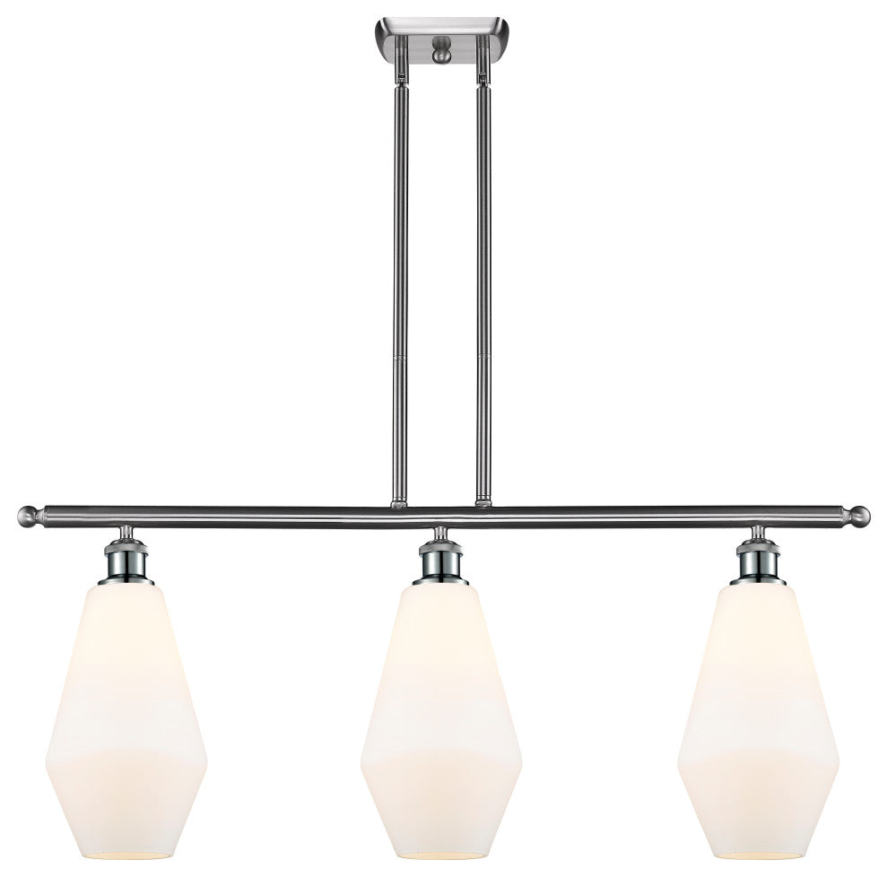 Innovations 516-3I-SN-G651-7-LED 3-Light Island Light, Brushed Satin Nickel