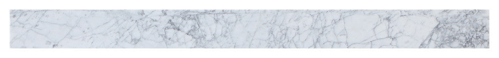 48" Backsplash, Carrara White