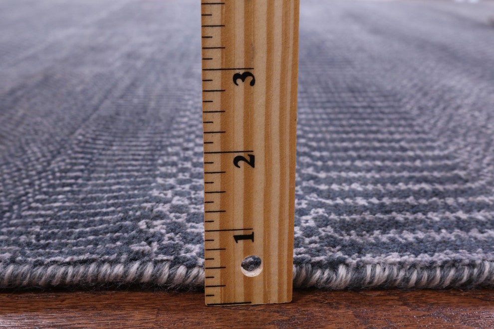 Wool and Silk Hand Knotted Savannah Grass Rug 4' 0" X 6' 1" Q11485