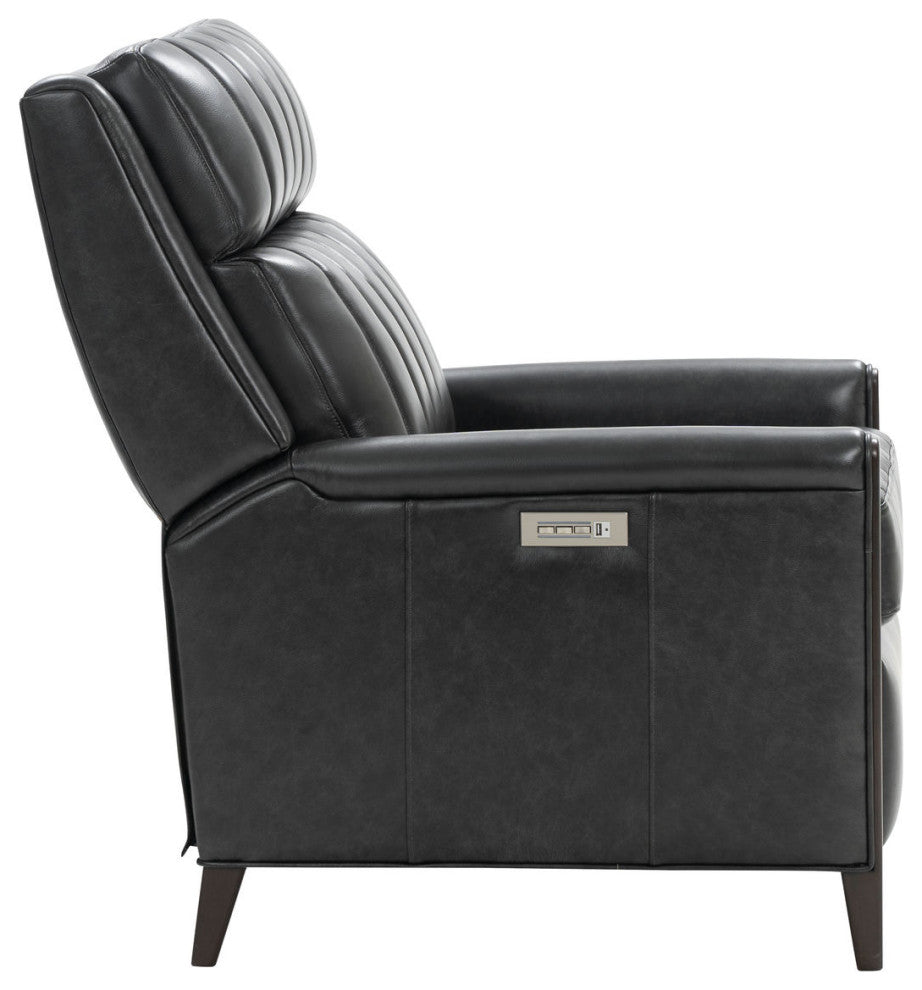 9PHL-1195 Davidson Power Recliner With Power Head Rest & Power Lumbar, Charcoal
