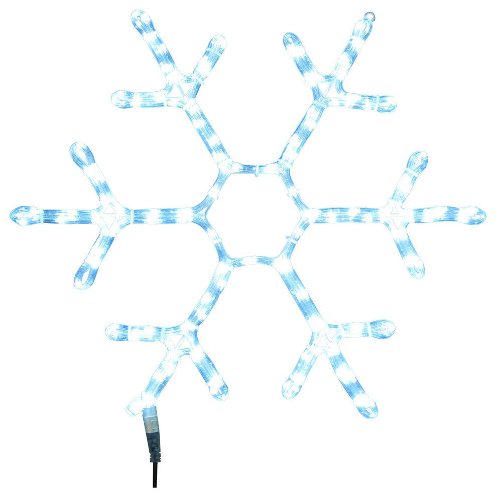 24" Pure White LED Snowflake