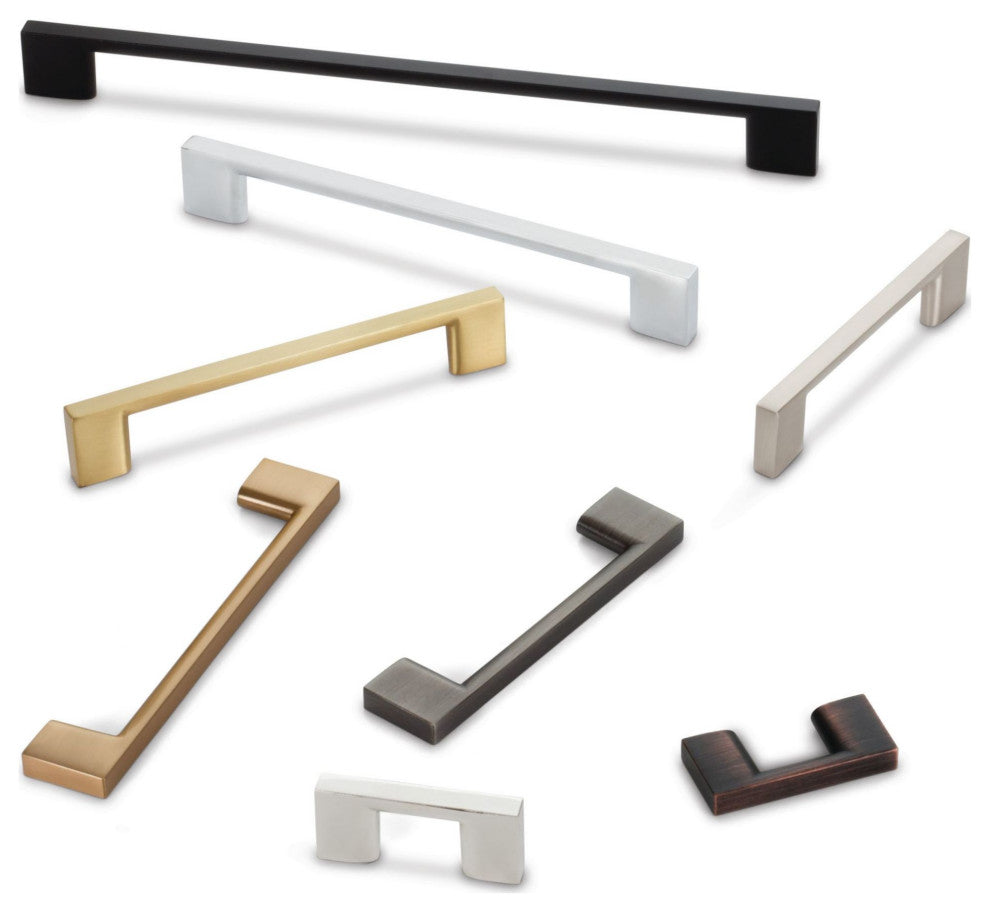 Jeffrey Alexander 635-96 Sutton 3-3/4" (96 mm) Squared Sleek - Brushed Gold