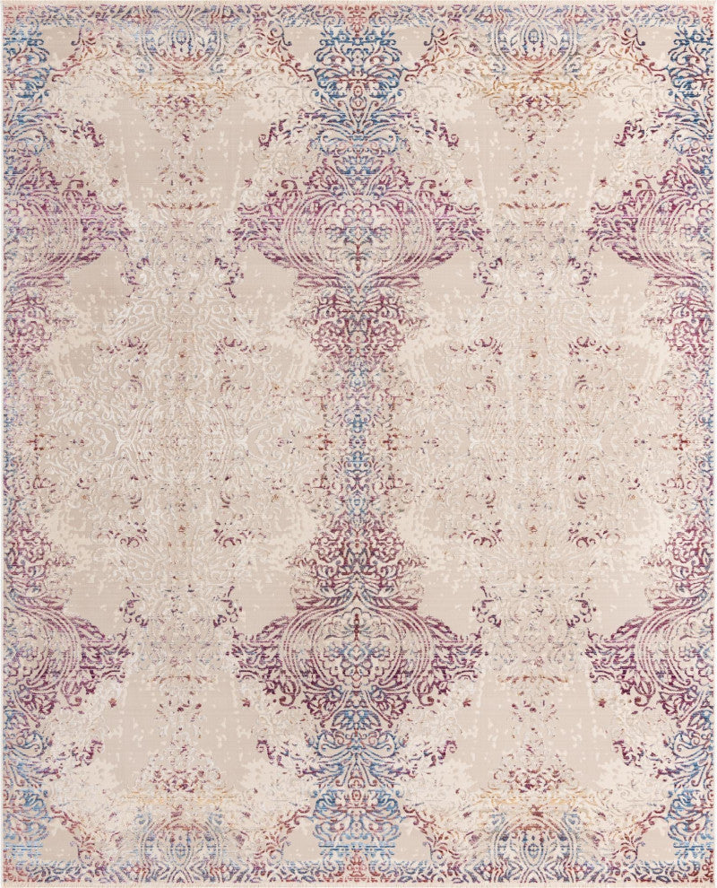 Unique Loom Babble Deepa Rug, Ivory, 2'6"x12' Runner