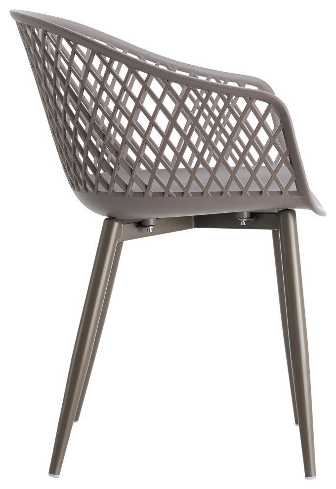Piazza Outdoor Chair Gray, Set of 2