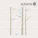 Birch Tree with Birds Wall Decal W1119, Scheme B, Standard