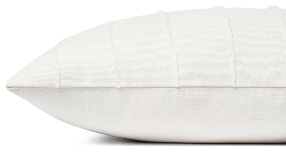 Jean Stoffer x Loloi Julia Ivory 18'' x 18'' Pillow Cover Only