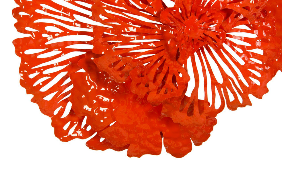 Flower Wall Art, Coral, Small