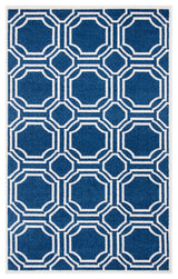 Amherst Amt411P, Navy/Ivory, 3'0" X 5'0"
