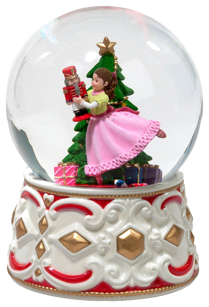 Clara With Nutcracker Musical  Waterglobe