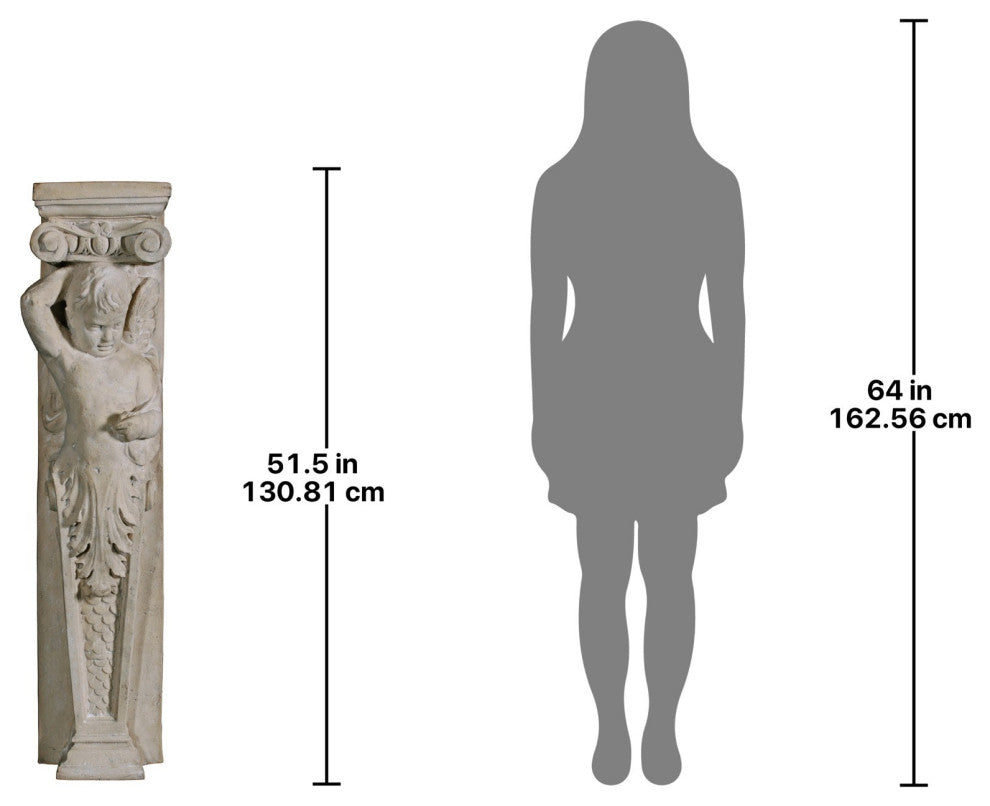Left Fontainebleau Cherub Pilaster