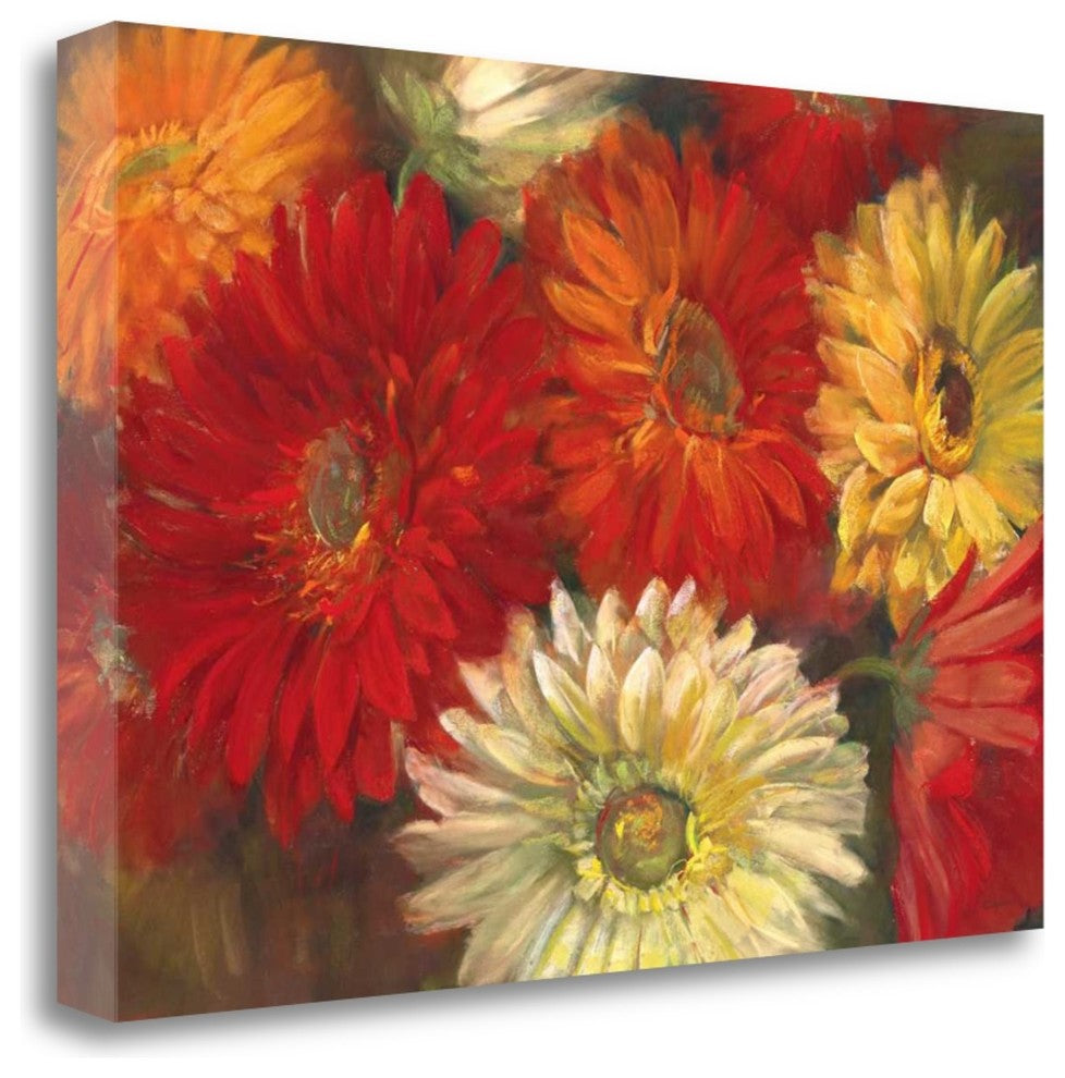 "Gerberas" By Carol Rowan, Giclee Print on Gallery Wrap Canvas, Ready to Hang