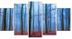 Foggy Forest in Blue and Pink Photo, Modern Forest Canvas Art, 60"x32", 5 Panels