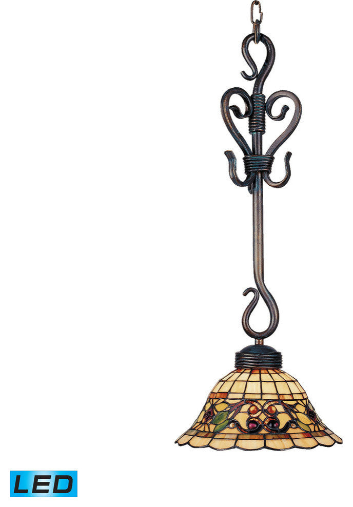 Elk Lighting 369-VA-LED Tiffany Buckingham 1-Light Pendant Light