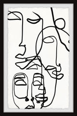 "Sleepy Faces" Framed Painting Print, 24x36