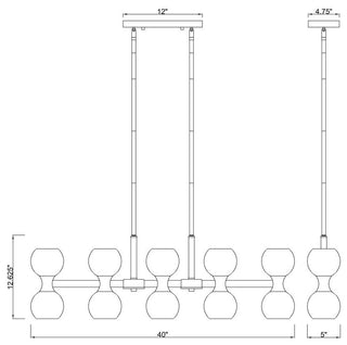 Z-LITE 10-Light Island, Modern Gold