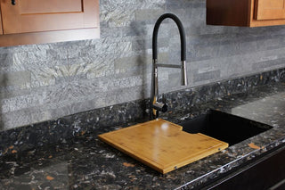 Transolid 1.8 GPM Pull-Down Kitchen Faucet, Pol Chrome/Black