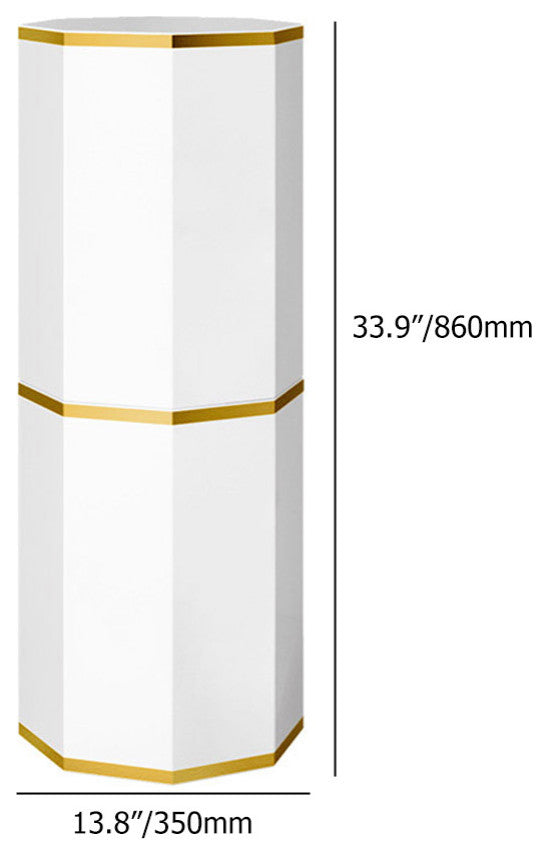 Round Swivel Shoes Storage Cabinet Tall And Narrow Shoe Cabinet Closet White, Medium