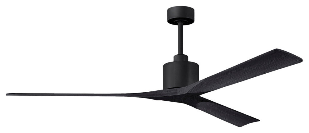 Matthews Fan, Nan XL Ceiling Fan, Matte Black, 72", Matte Black