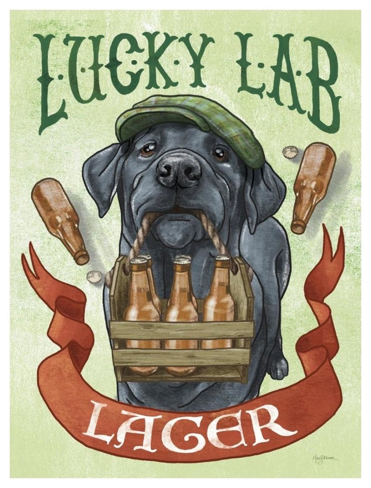 "Beer Dogs V" Digital Paper Print by Mary Urban, 20"x26"