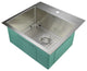 Transolid Diamond Stainless Steel 23-in Dual Mount Kitchen Sink, Stainless