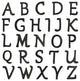 RCH Hardware Iron Vintage Classic House Letter, 6", Black, N